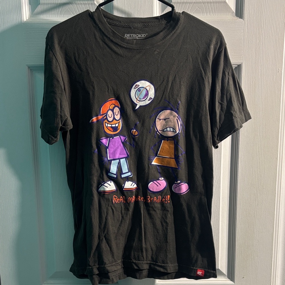Retro Kid Black Graphic Tee